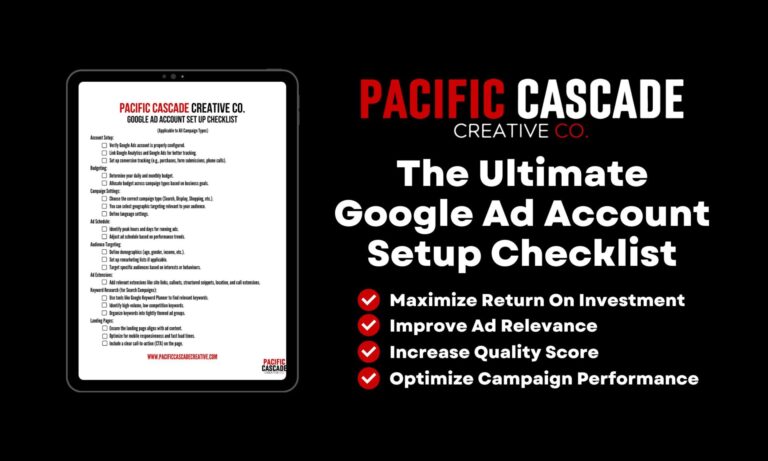 Free Google Ad Account Setup Checklist