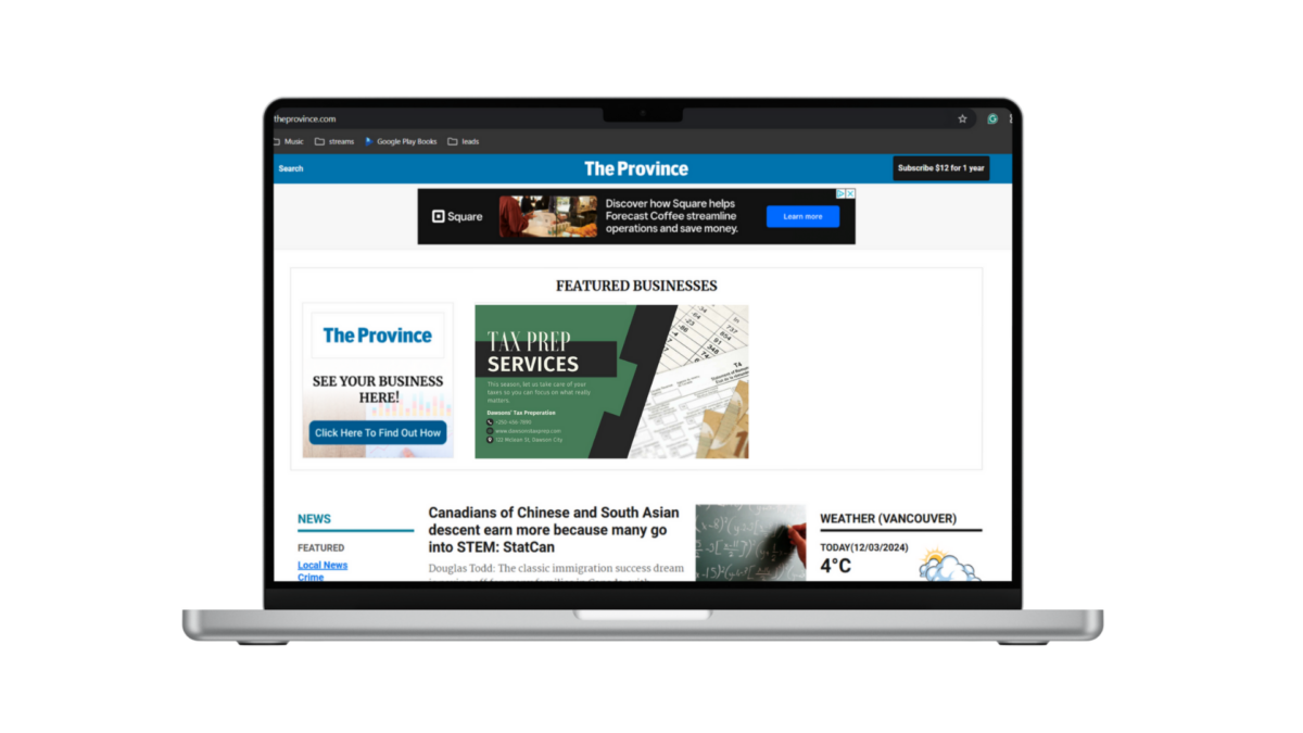 ppc ads in northern b.c. Pacific Cascade Creative